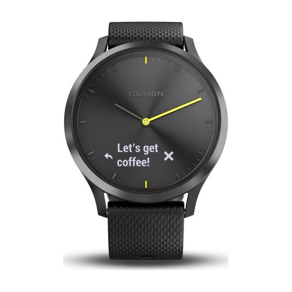 Garmin vívomove® HR hybrid-smartwatch, sort (L)