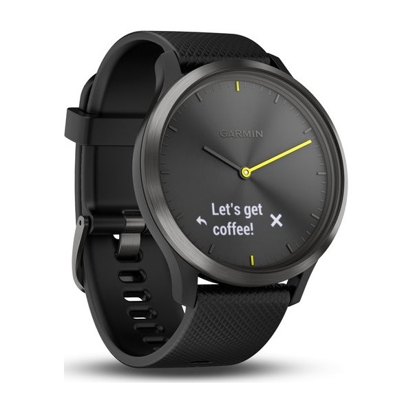 Garmin vívomove® HR hybrid-smartwatch, sort (L)