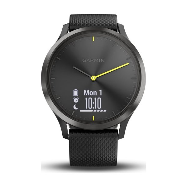 Garmin vívomove® HR hybrid-smartwatch, sort (L)