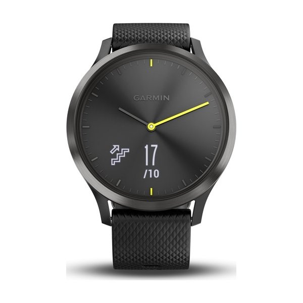 Garmin vívomove® HR hybrid-smartwatch, sort (L)