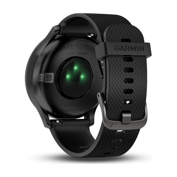 Garmin vívomove® HR hybrid-smartwatch, sort (L)