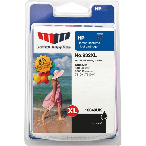 MM 932XL/CN053A kompatibe HP blækpatron, sort