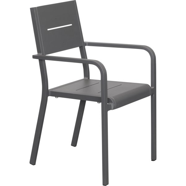 Outdoor Havemøbelsæt i aluminium, 6 pers.
