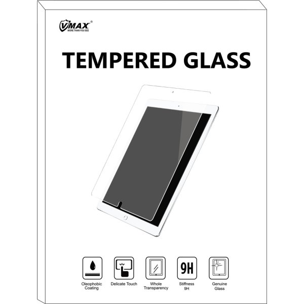 VMax 2.5D skærmbeskyttelse til iPad Air/5/6 - 9,7"