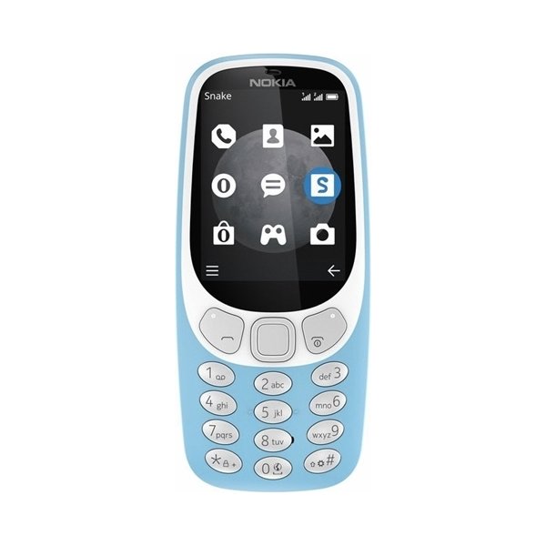 Retro Nokia 3310 Mobiltelefon med 3G, blå