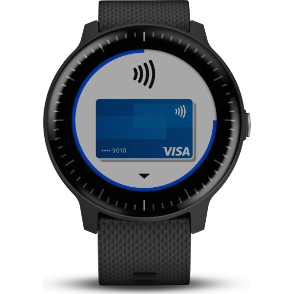 Garmin vívoactive® 3 Music, sort med stål