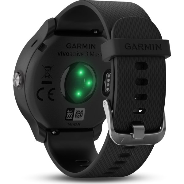 Garmin vívoactive® 3 Music, sort med stål