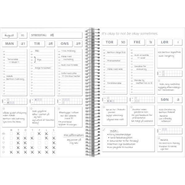 Mayland Balance Log | Udateret kalender