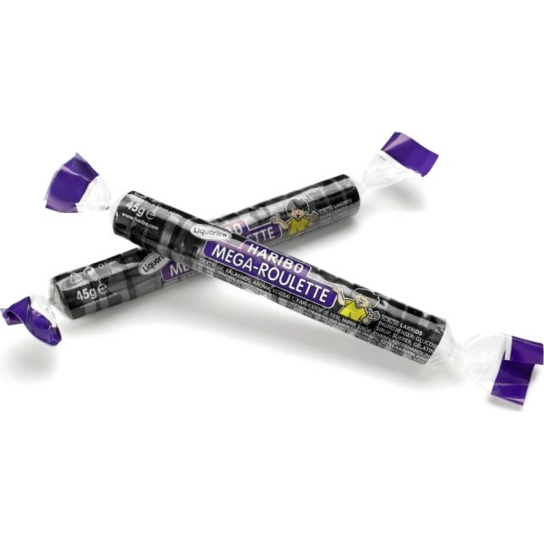 Haribo Mega Roulette Liquorice Vingummi, 45 g