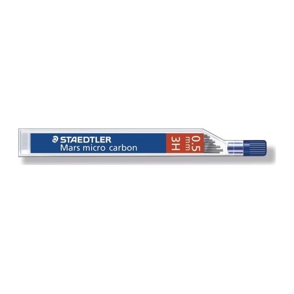 Staedtler Mars Micro 250 Stifter 3H 0,5 mm, 12 stk