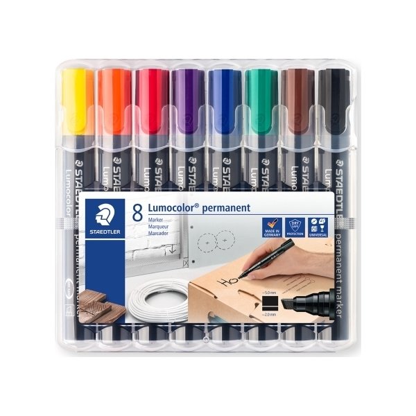 Staedtler 350 Permanent Marker | 8 farver