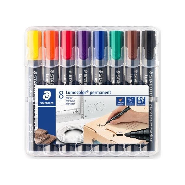 Staedtler 352 Permanent Marker | 8 farver