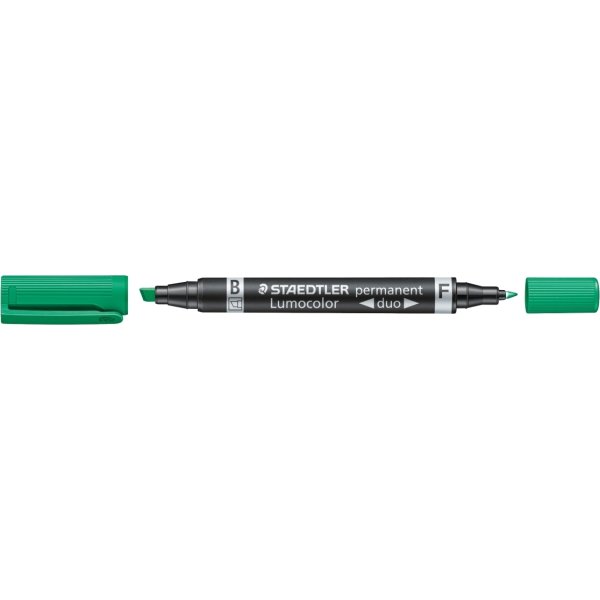Staedtler Lumocolor Duo Marker 348B, perm, grøn