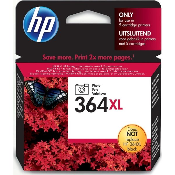HP No364XL blækpatron, fotosort, 290s