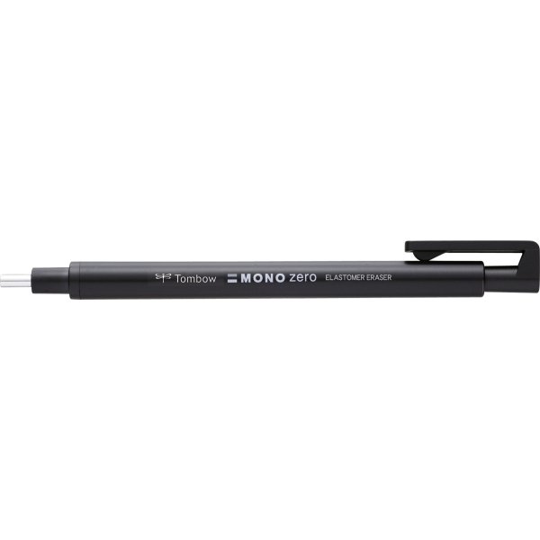 Tombow Mono Zero Round Præcisions Viskepen, sort