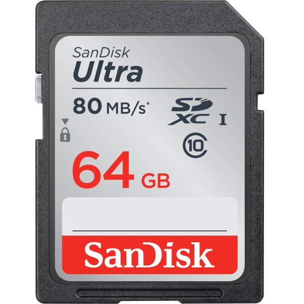 SanDisk Ultra UHS-I SDXC hukom.kort, 64GB