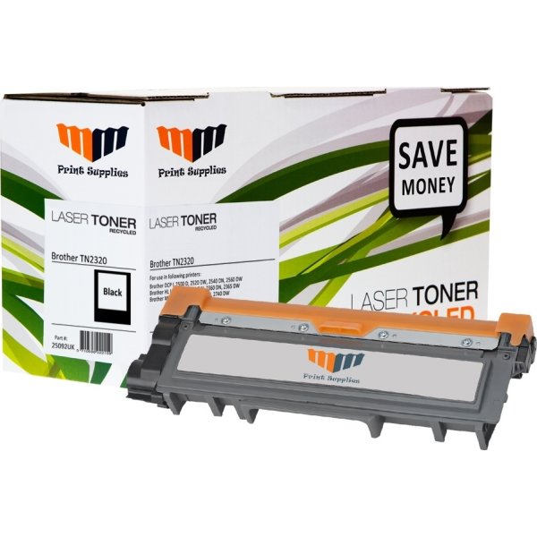 MM TN2320 lasertoner, sort, 2600s.