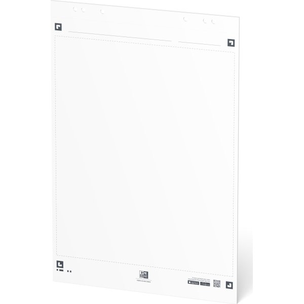 Oxford SC Flipoverpapir, blank, 65x80cm, 20ark