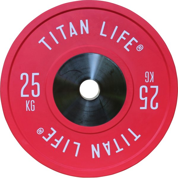 Titan Life Elite bumper plate, 25 kg