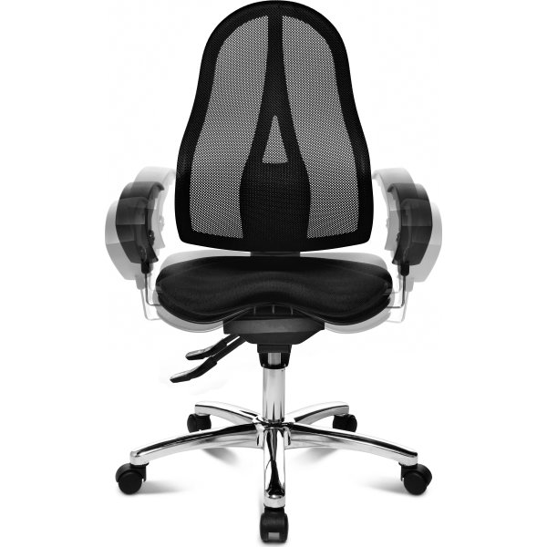 DEMO: Sitness kontorstol med netryg, sort