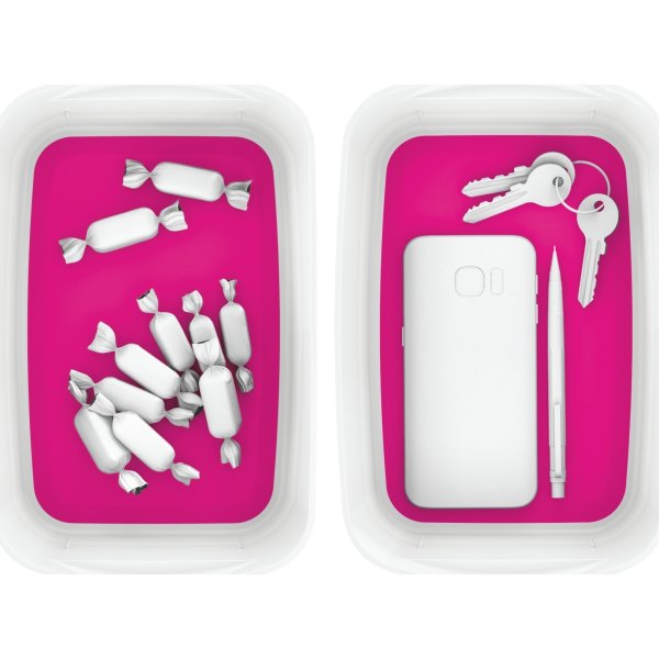 Leitz MyBox Opbevaringsbakke, hvid/pink