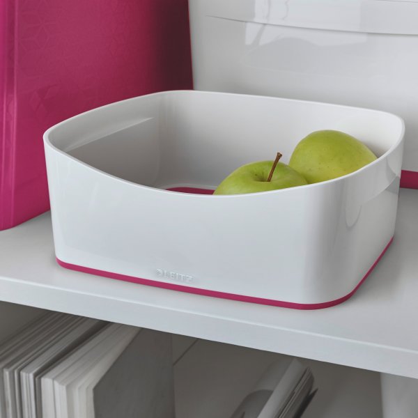 Leitz MyBox Opbevaringsbakke, hvid/pink