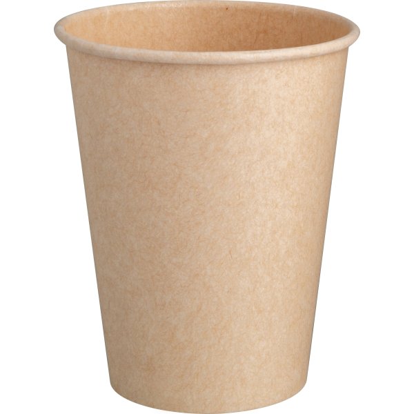 Komposterbar Hot Cup, enkelt lag pap, PLA, 220 ml