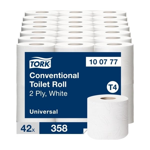 Tork T4 Universal toiletpapir, 2-lags, 64 ruller