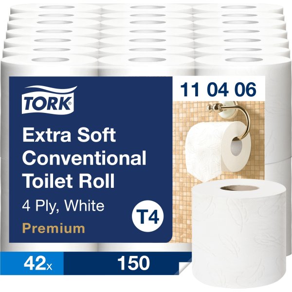 Tork T4 Premium toiletpapir, 4-lags, 42 ruller