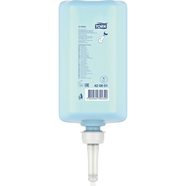 Tork S1 Premium Sæbe, hår & krop, 1 liter