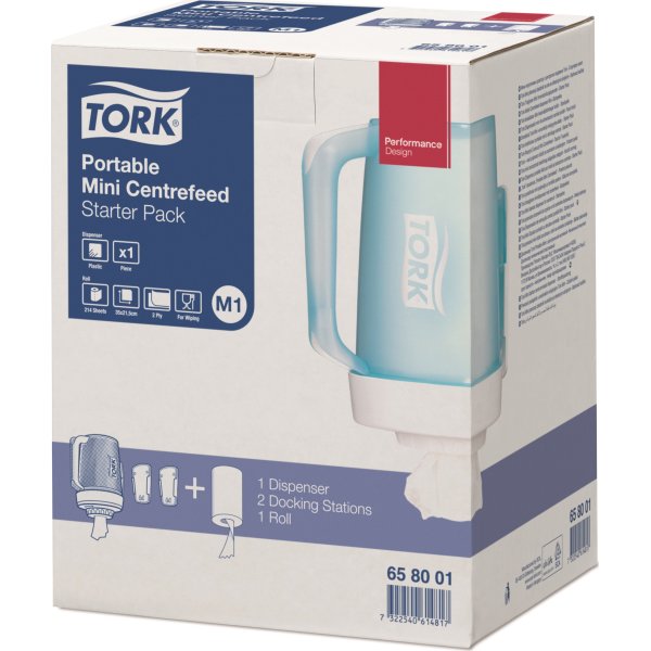Tork M1 Startpakke Dispenser & aftørringspapir