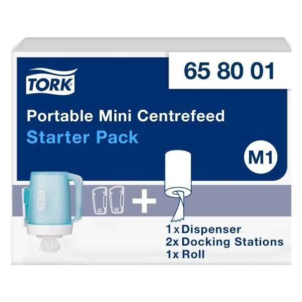 Tork M1 Startpakke Dispenser & aftørringspapir
