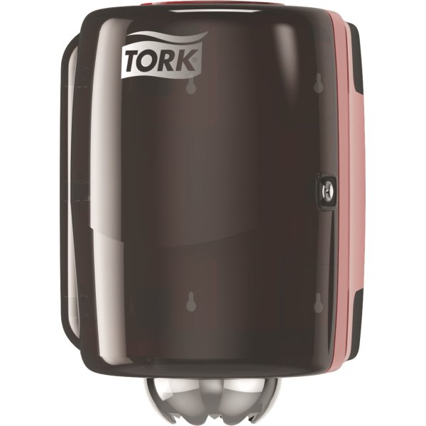 Tork M2 Dispenser Aftørringspapir, sort/rød