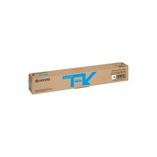 Kyocera TK-8115C lasertoner, cyan, 6000s