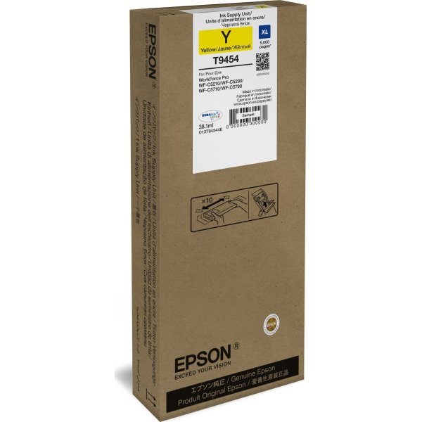 Epson T9454 XL blækpatron, gul, 5000s
