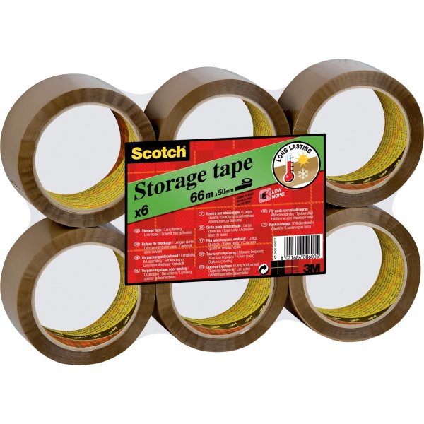 3M Scotch Pakketape LN | PP | 50mm x 66m | Brun