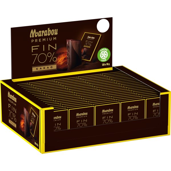 Marabou Premium mörk choklad mini, 120 x 10 g