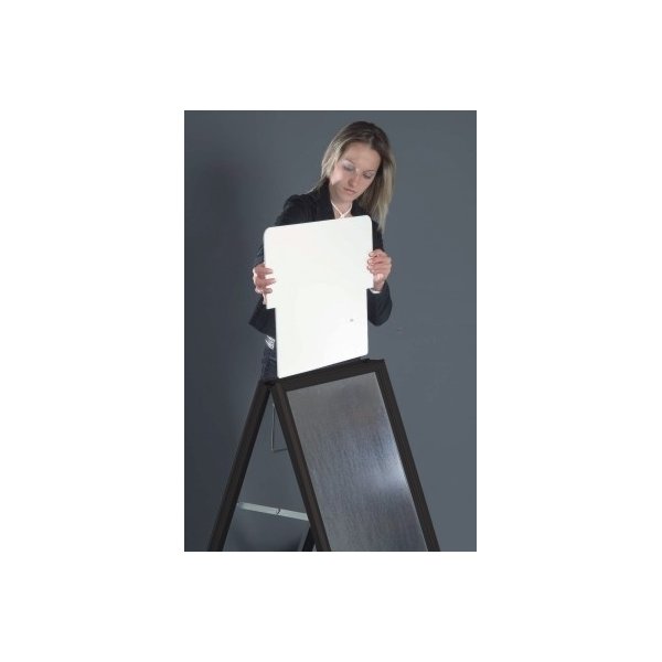 Gadeskilt "Alu-Line Standard", A1, Sort