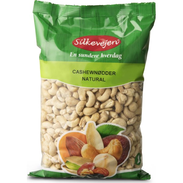 Silkevejen Cashew Nødder, natural, 1 kg