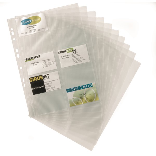 Durable Visifix Visitkortlommer | A4 | 10 stk.
