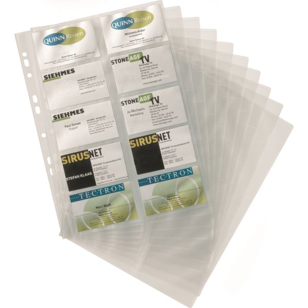 Durable Visifix Visitkortlommer | A4 | 10 stk.