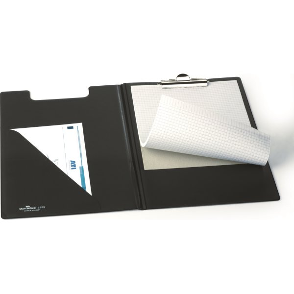 Durable Clipboard | A4 | Med omslag | Sort