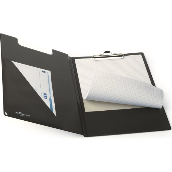Durable Clipboard | A4 | Med omslag | Sort