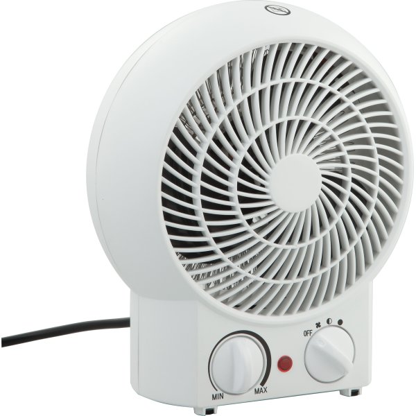 Ventilator och värmefläkt 2000 watt, vit