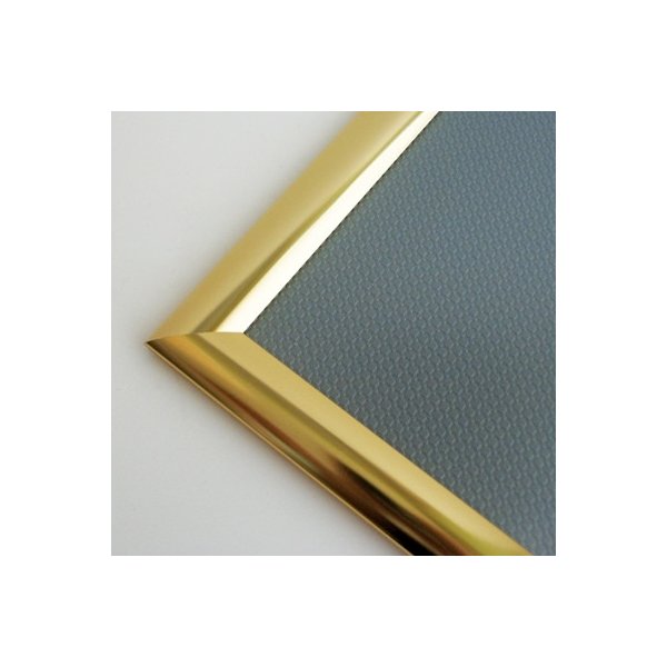 Alu Plakatramme, Snap-frame, 50x70 cm, Blank guld