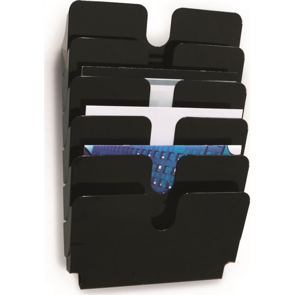 Durable FP Brochureholder | 6 | A4 tværf. | Sort