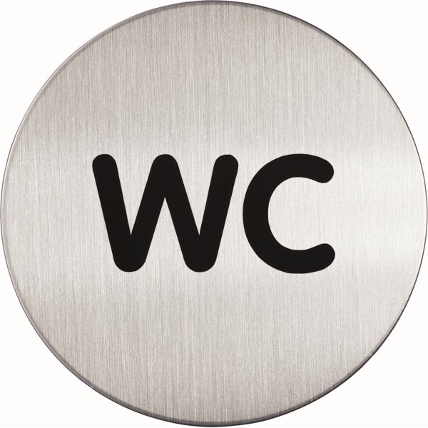 Durable Skilt | Rundt | WC