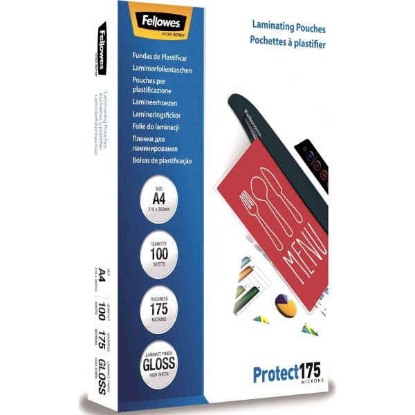 Fellowes Protect 175 mic A4 lamineringslomme gloss