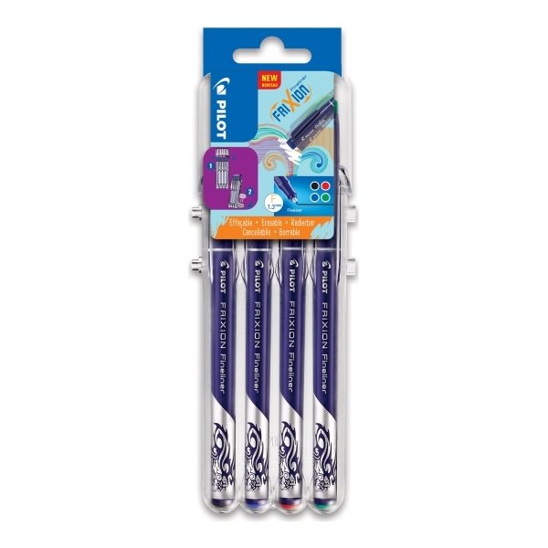 Pilot FriXion Fineliner | F | 4 farver