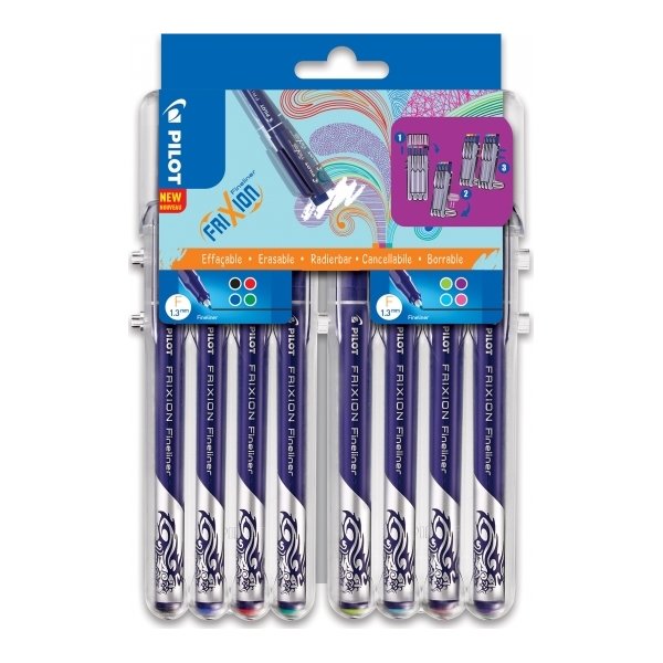 Pilot FriXion Fineliner | F | 8 farver
